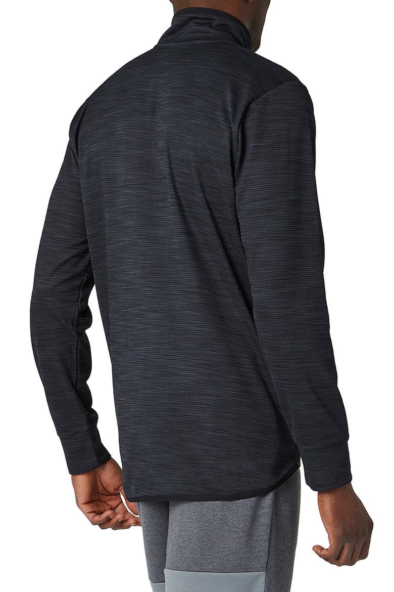 Tenacity Quarter Zip Performance Pullover, Alternate, color, BLACK HEATHER