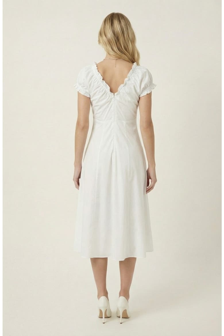 Short Sleeve Mini Dress, Alternate, color, White