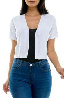 Nina Leonard Box Knit Bolero