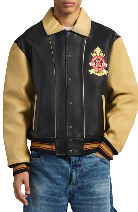 Chief High Hawk Leather Varsity Jacket