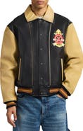 AVIREX Chief High Hawk Leather Varsity Jacket
