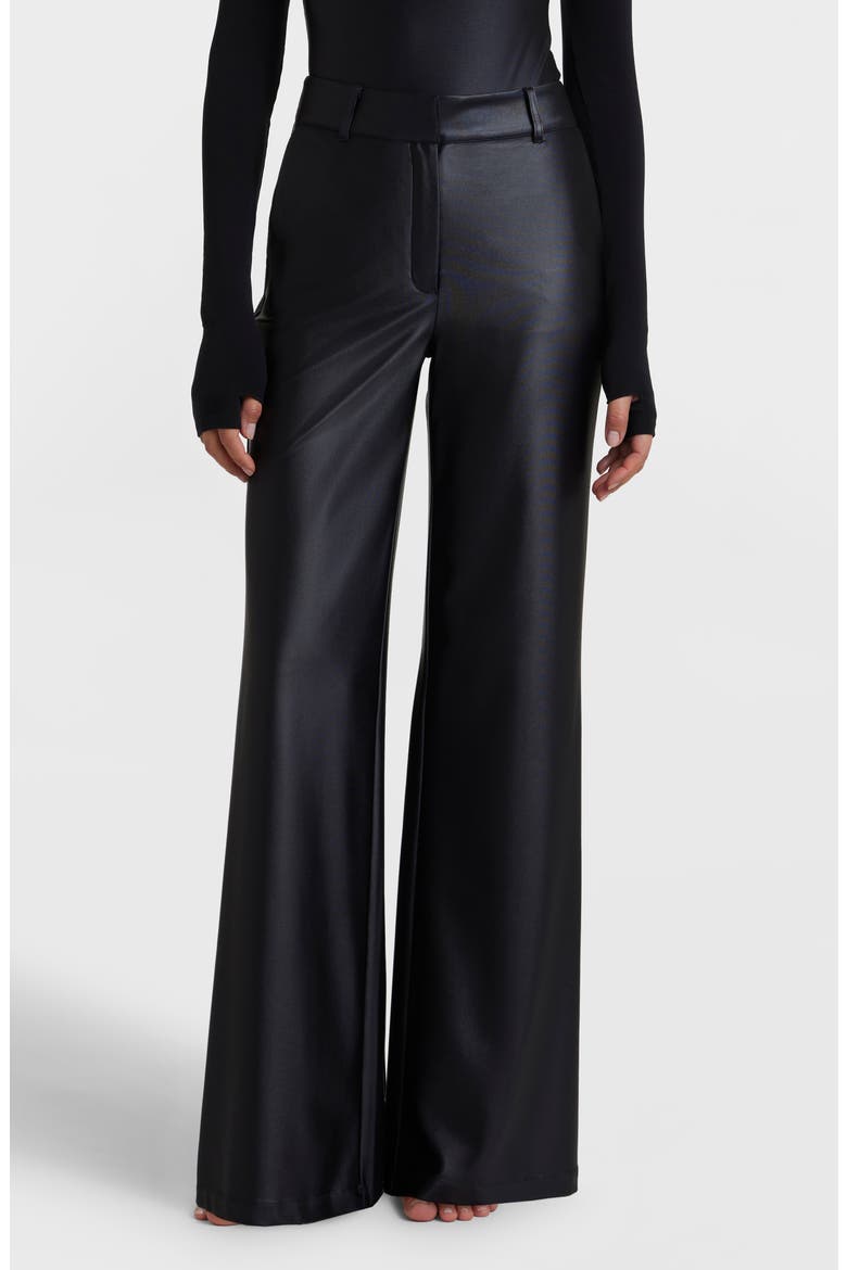 Matte Metallic Wide Leg Pants, Main, color, OXIDE