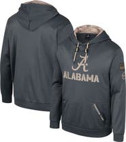 COLOSSEUM Men's Colosseum Charcoal Alabama Crimson Tide OHT Military Appreciation Pullover Hoodie