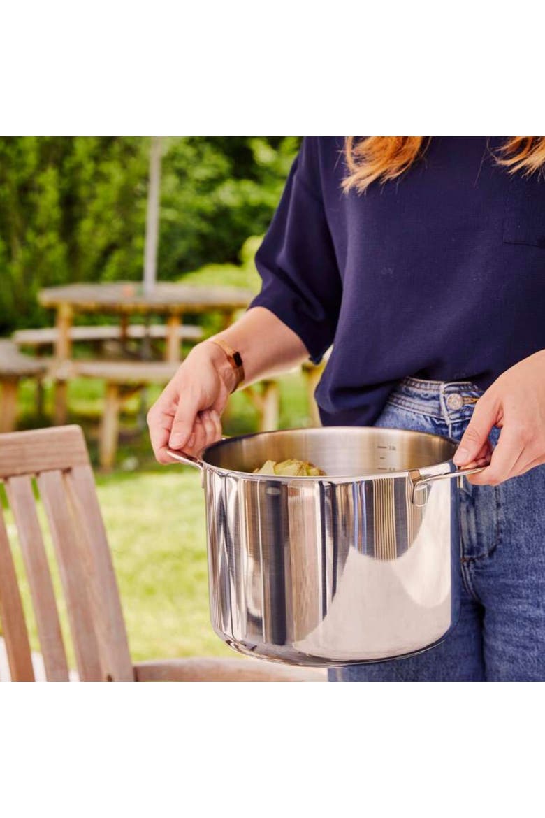 Maestro stainless steel stockpot, Alternate, color, Silver 8QT