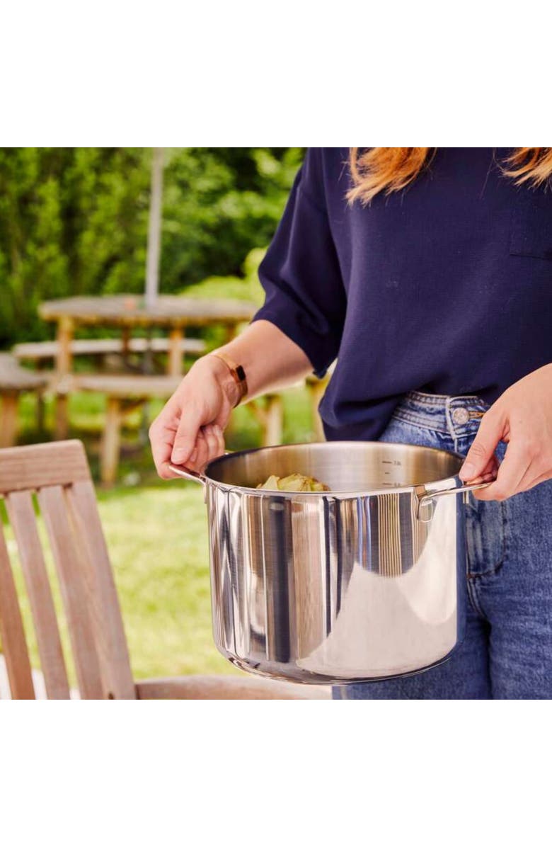 Alva Maestro stainless steel stockpot, Alternate, color, Silver 8Qt