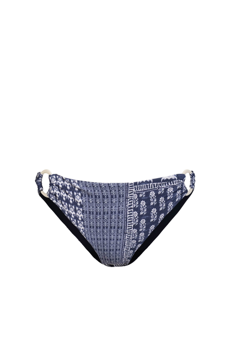 Change of Scenery Camilla Ring Trim Lowrise Hipster Bikini Bottom, Main, color, Tivara Patchwork
