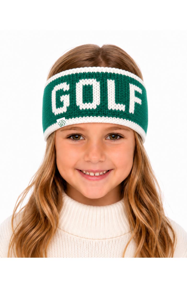 Adult Knit Golf Headband, Alternate, color, Green/Ivory