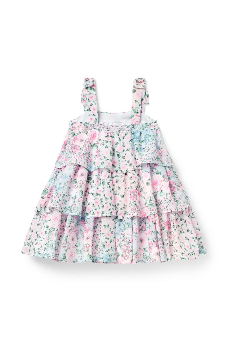 The Floral Frills Dress, Alternate, color, Pink