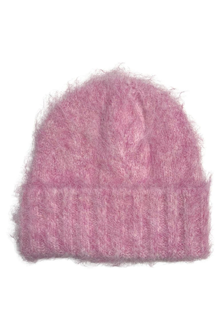 Fuzzy Cuffed Beanie, Main, color, PINK