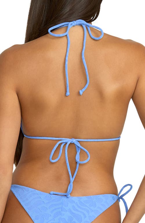 Volcom Coco Triangle Bikini Top In Blue