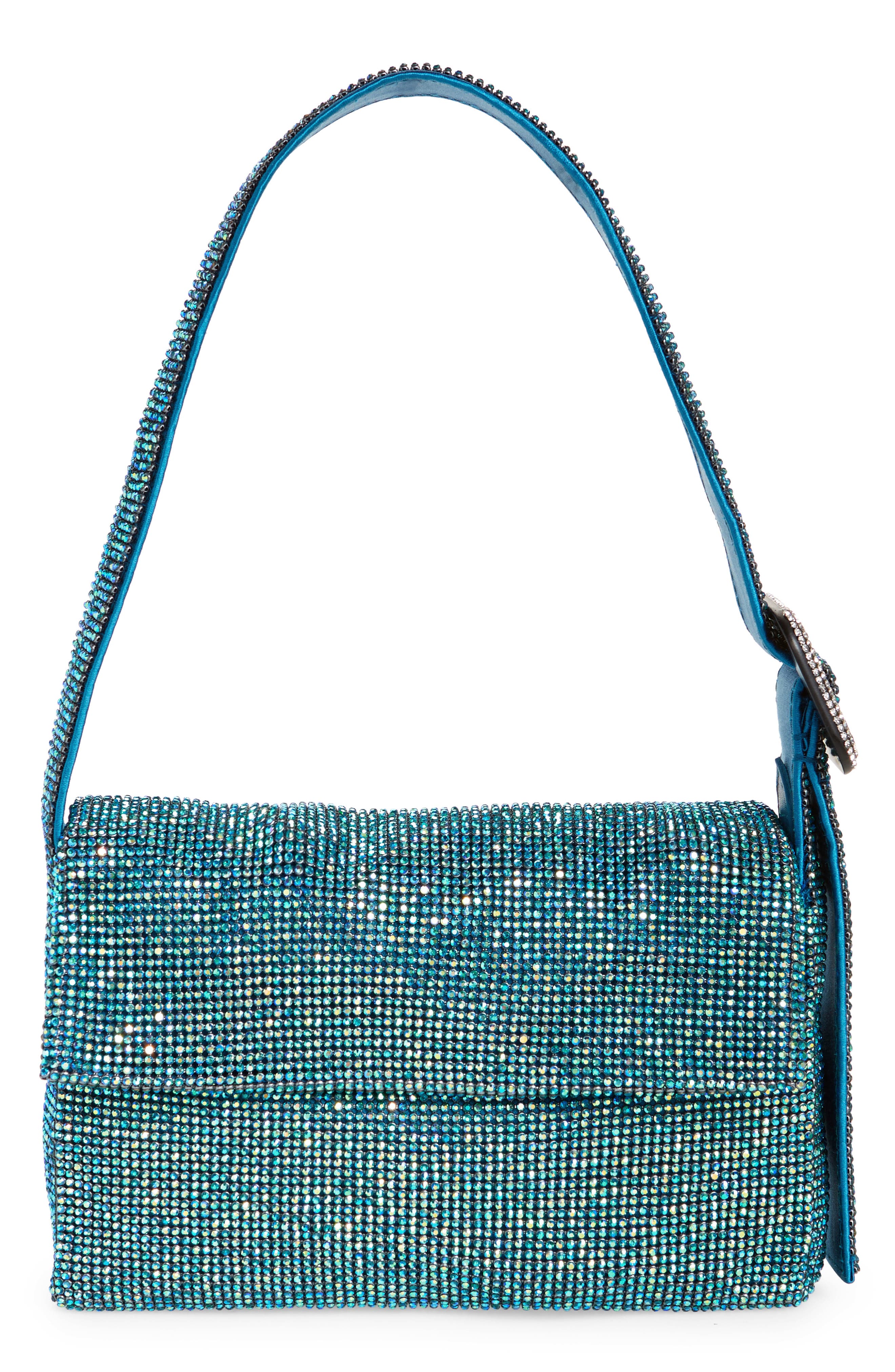 Benedetta Bruzziches Vitty La Mignon Crystal Mesh Shoulder Bag, Main, color, 