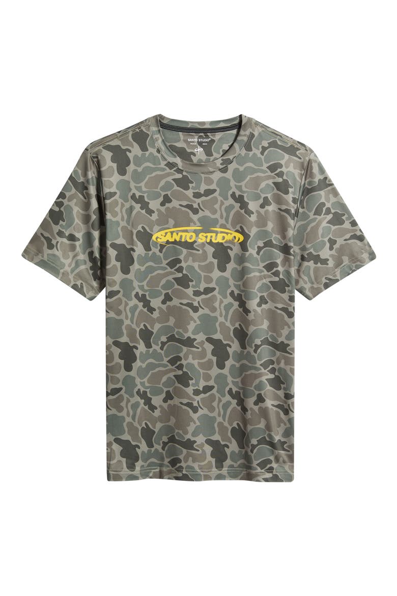 Racer Tech Camo T-Shirt, Alternate, color, ARMY