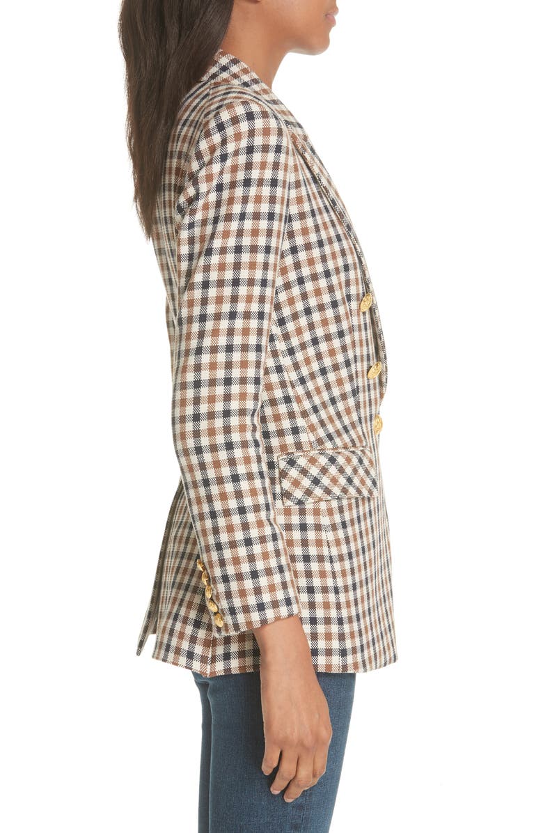 Veronica Beard Lonny Houndstooth Dickey Jacket, Alternate, color, 