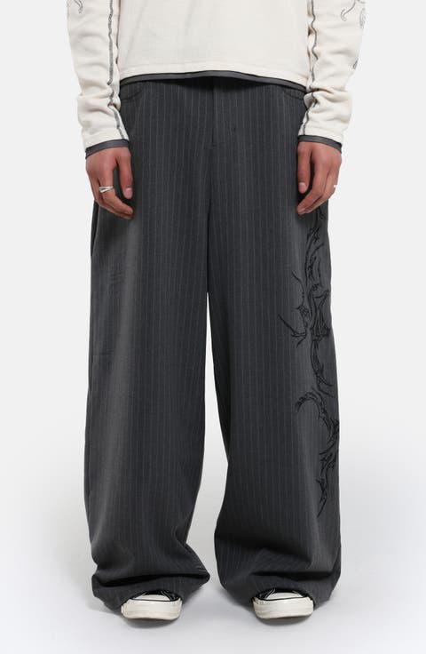 Goliath Gothic Pinstripe Oversize Pants