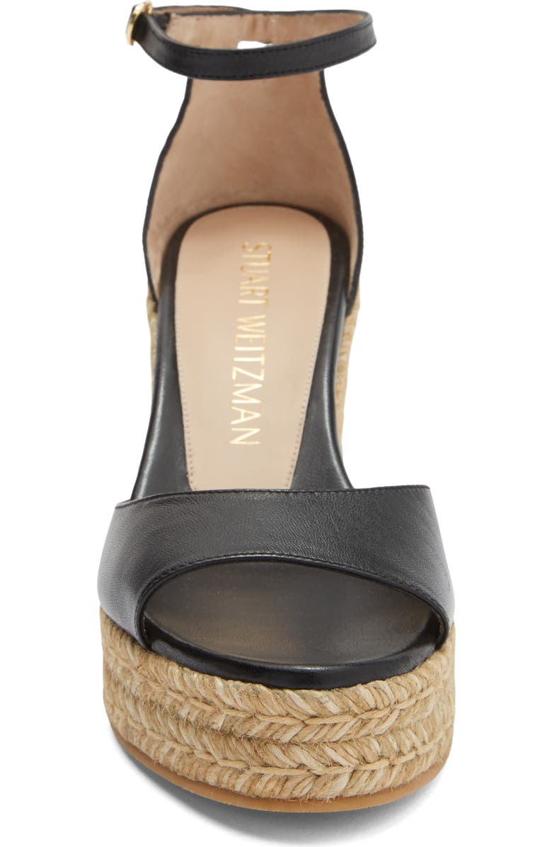 Stuart Weitzman Nudist Curve Espadrille Wedge Sandal, Alternate, color,
