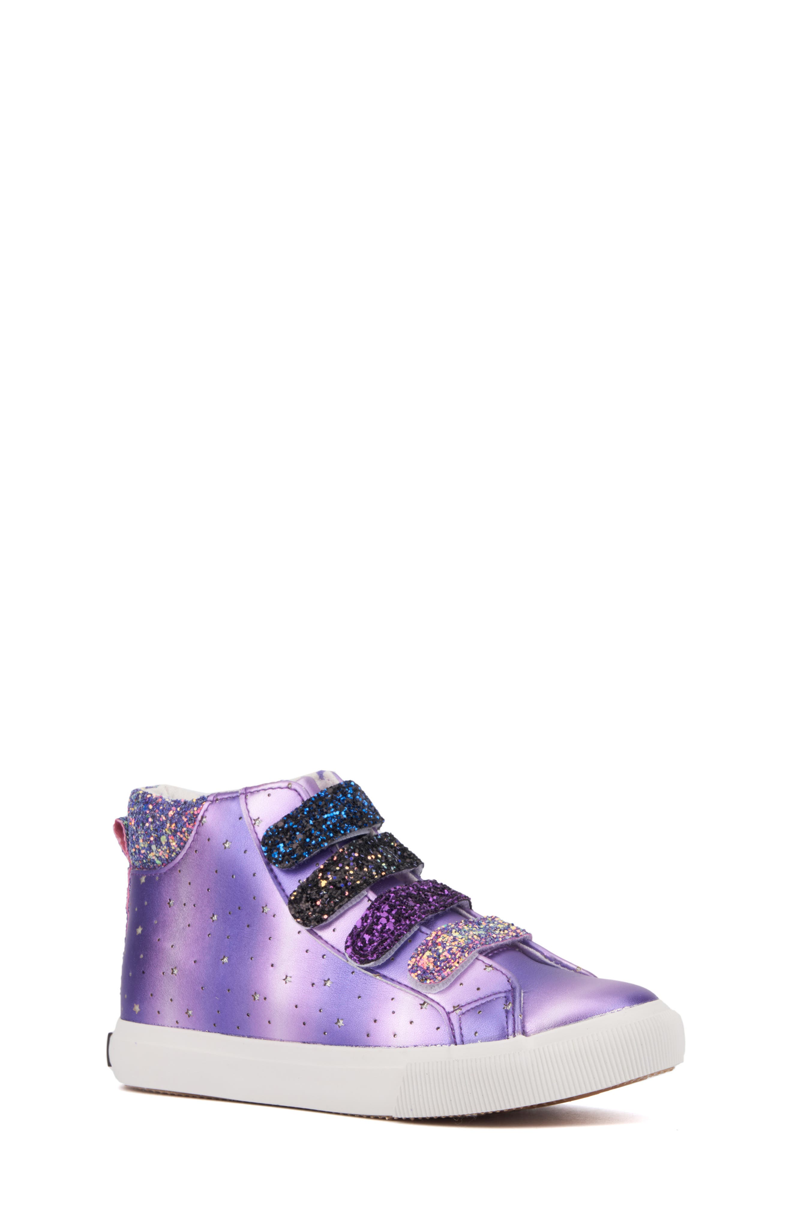 OLIVIA MILLER Kids' Rainbow Glitter Sneaker, Main, color, 