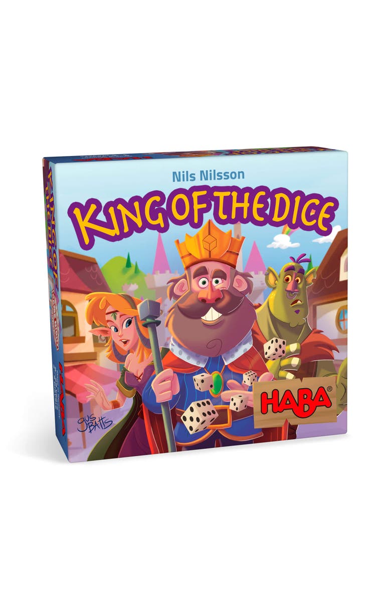 HABA King of The Dice - A Tricky Skill and Luck Dice Board Game, Perfect for Family Games and Kid Games for Ages 8 Years and Up, Main, color, Multi