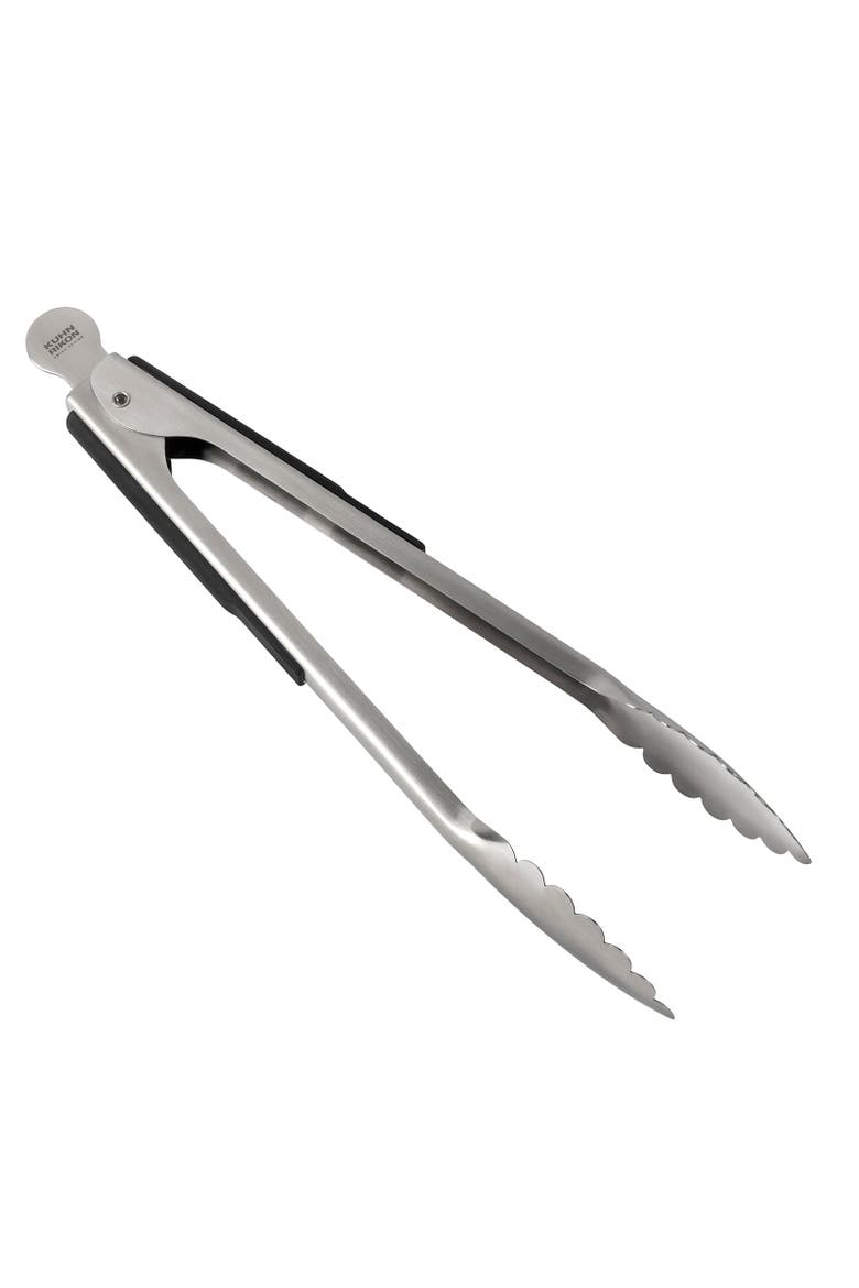 Essential Precision Tongs with Stainless Steel Grips, Main, color, Silver