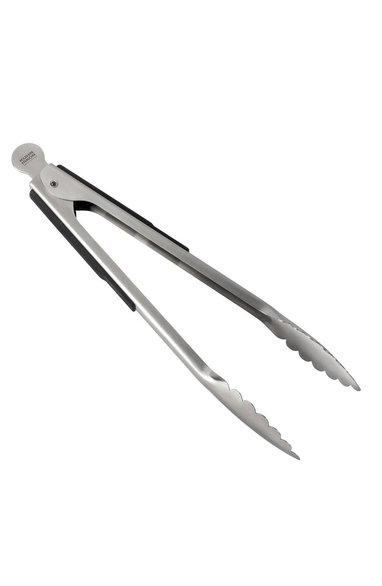 Kuhn Rikon Essential Precision Tongs with Stainless Steel Grips, Main, color, Silver