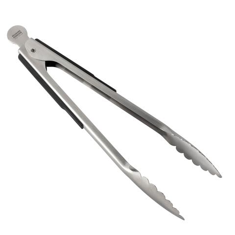 Essential Precision Tongs with Stainless Steel Grips