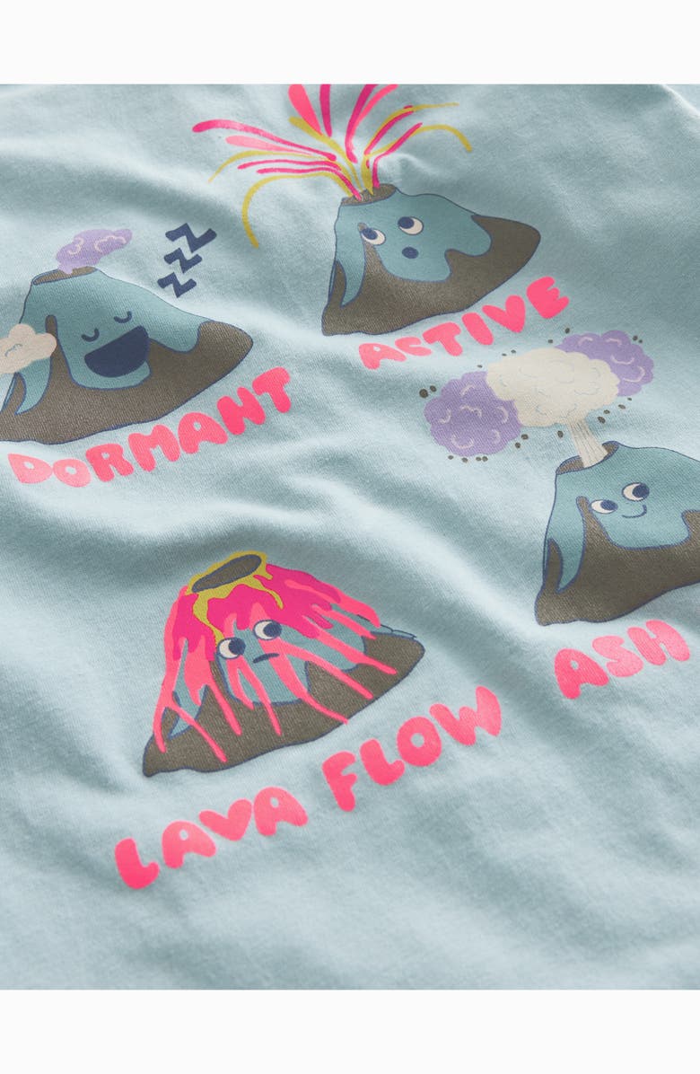 Mini Boden Kids' Volcano Cotton Graphic T-Shirt, Alternate, color, 
