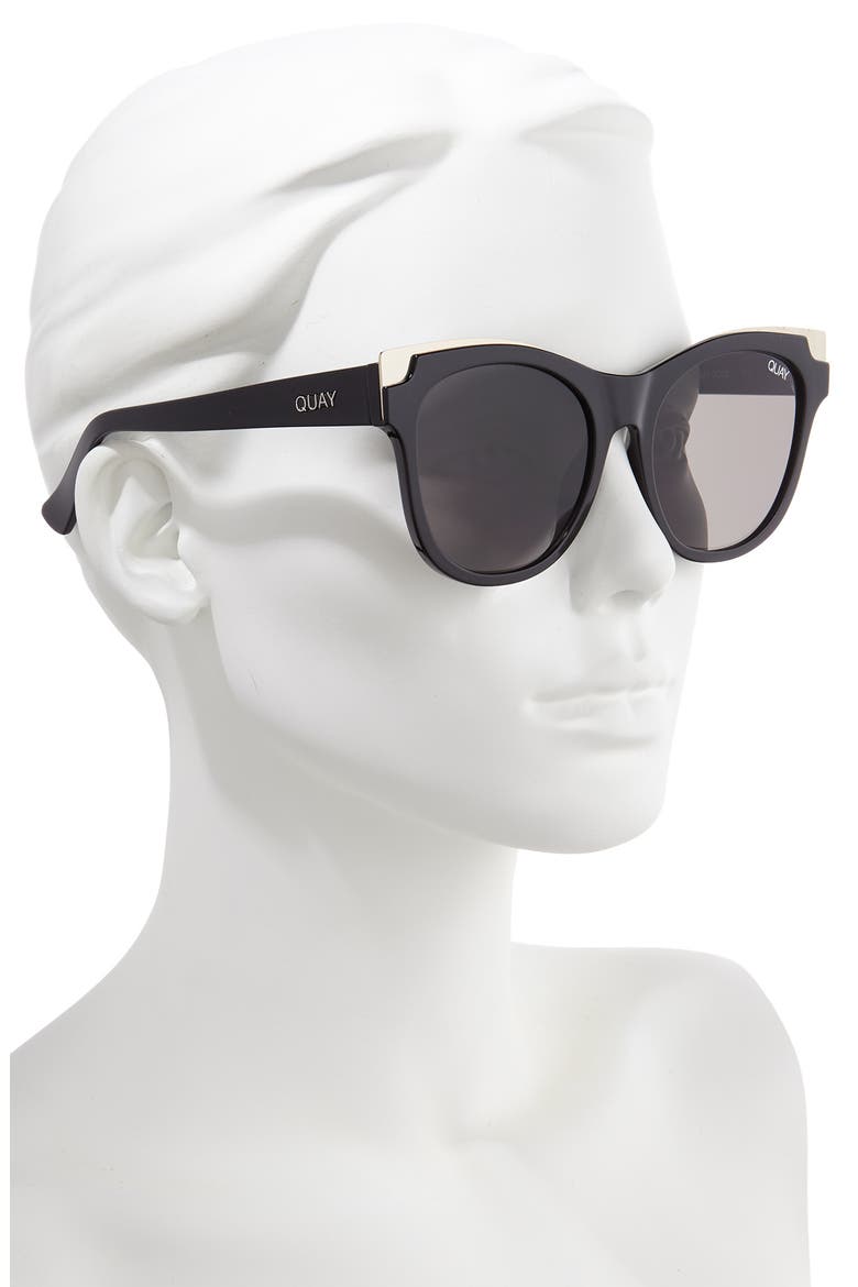 Australia It's My Way 56mm Cat Eye Sunglasses, Alternate, color, BLACK GOLD/ SMOKE