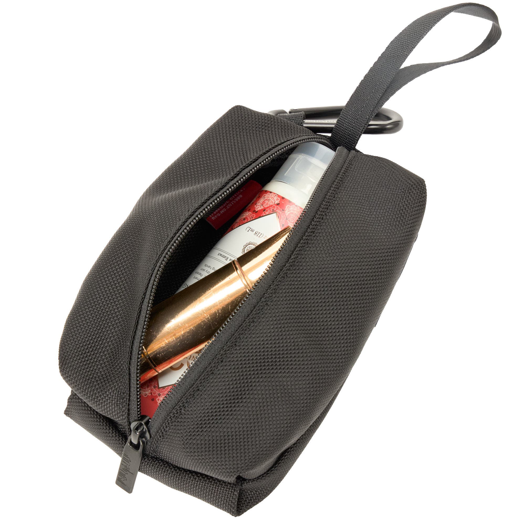 Cedar Hill Everyday Carry Pouch with Carabiner, Alternate, color, Black