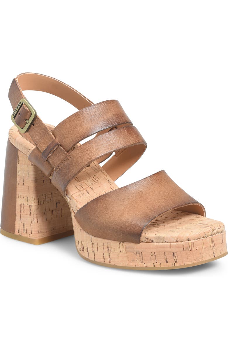 Kork-Ease<sup>®</sup> Maxi Sandal, Main, color, Brown Leather