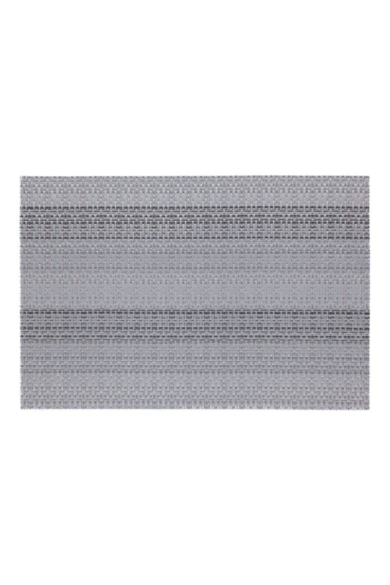 Set of 6 Vinyl Placemats, Main, color, STRIPED SILVER