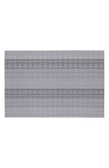 Dainty Home Set Of 6 Vinyl Placemats In Striped Silver