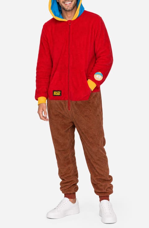 South Park Cartman Fleece Hooded Jumpsuit