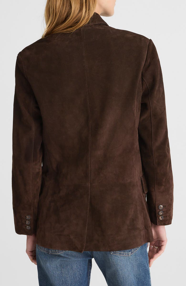 Madewell Double-Breasted Suede Blazer, Alternate, color,