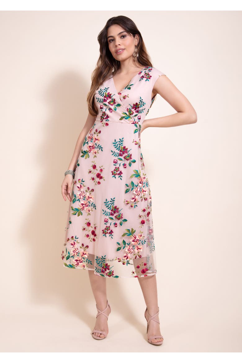 Grace Midi Dress, Main, color, Blushing Blooms