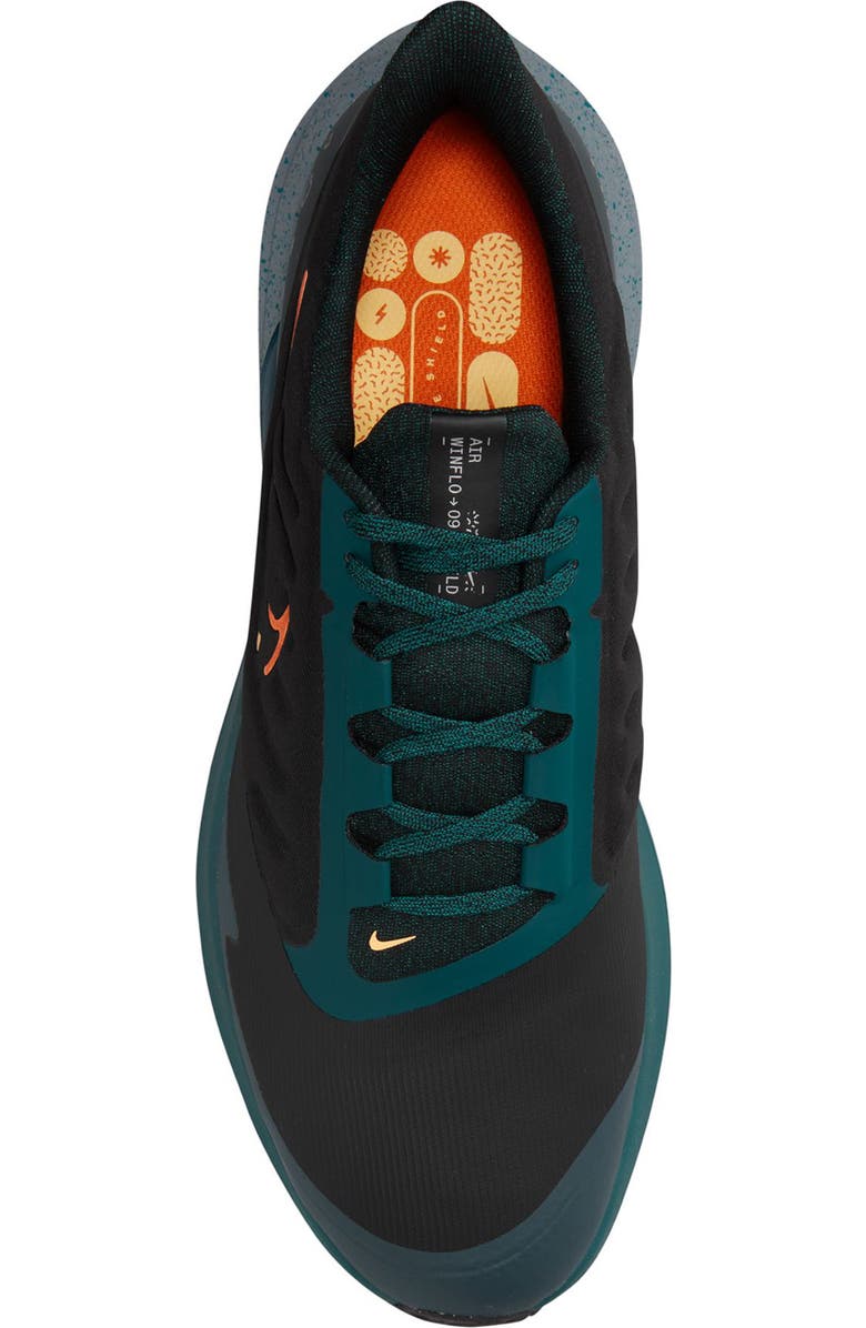 Nike Air Winflo 9 Water Repellent Running Shoe, Alternate, color,