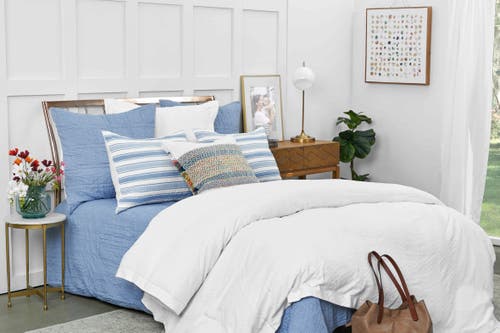 Carol & Frank 20" X 26" Hugh Cotton Standard Sham In Blue