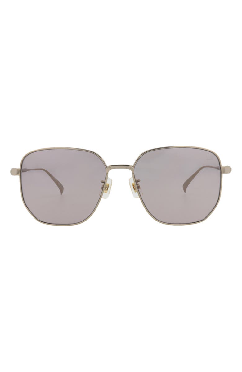 Dunhill 59mm Square Sunglasses, Main, color, Gold Gold Violet