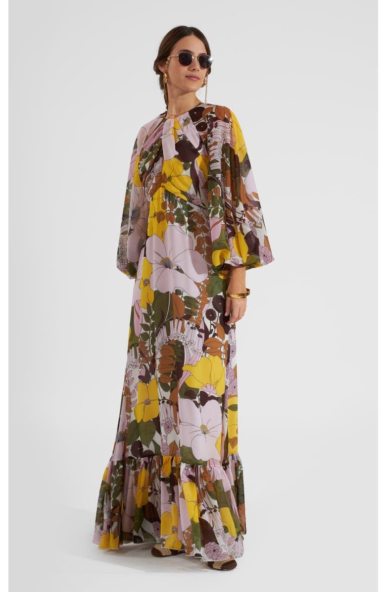 La DoubleJ Eve Dress Big Flower Rose Pink, Alternate, color, Big Flower Rose Pink
