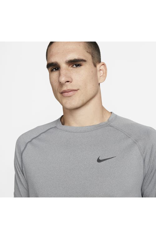 Nike Dri-fit Ready Training T-shirt In Smoke Grey/heather/black