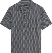 Theory Noll Gemometric Cotton Camp Shirt