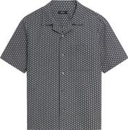 Theory Noll Gemometric Cotton Camp Shirt