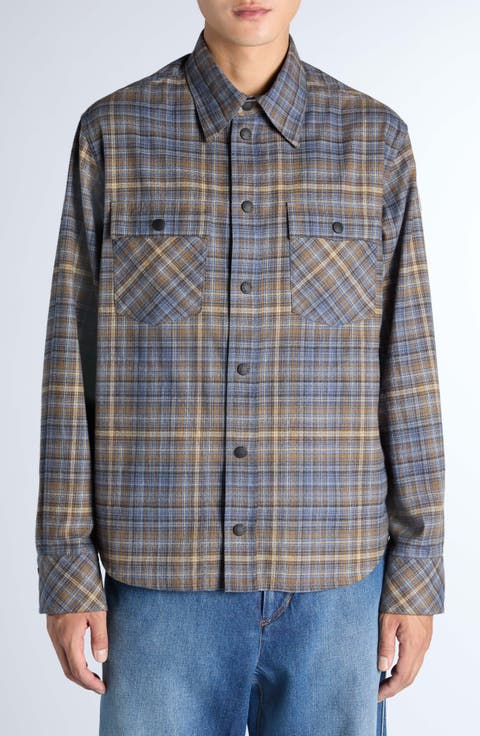 Plaid Cotton Overshirt