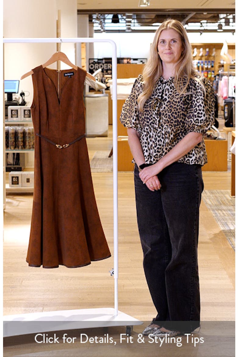 Eloise Faux Suede Midi Dress video