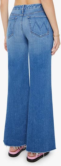 Mother purchases The Roller Jeans Womens 31 Let's Trip Light Wash NWOT Wide Leg Stretch