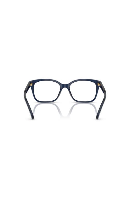 Ralph 53mm Rectangle Optical Glasses In Black