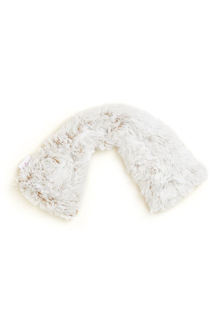 Marshmallow Plush Neck Wrap, Alternate, color, Light Brown