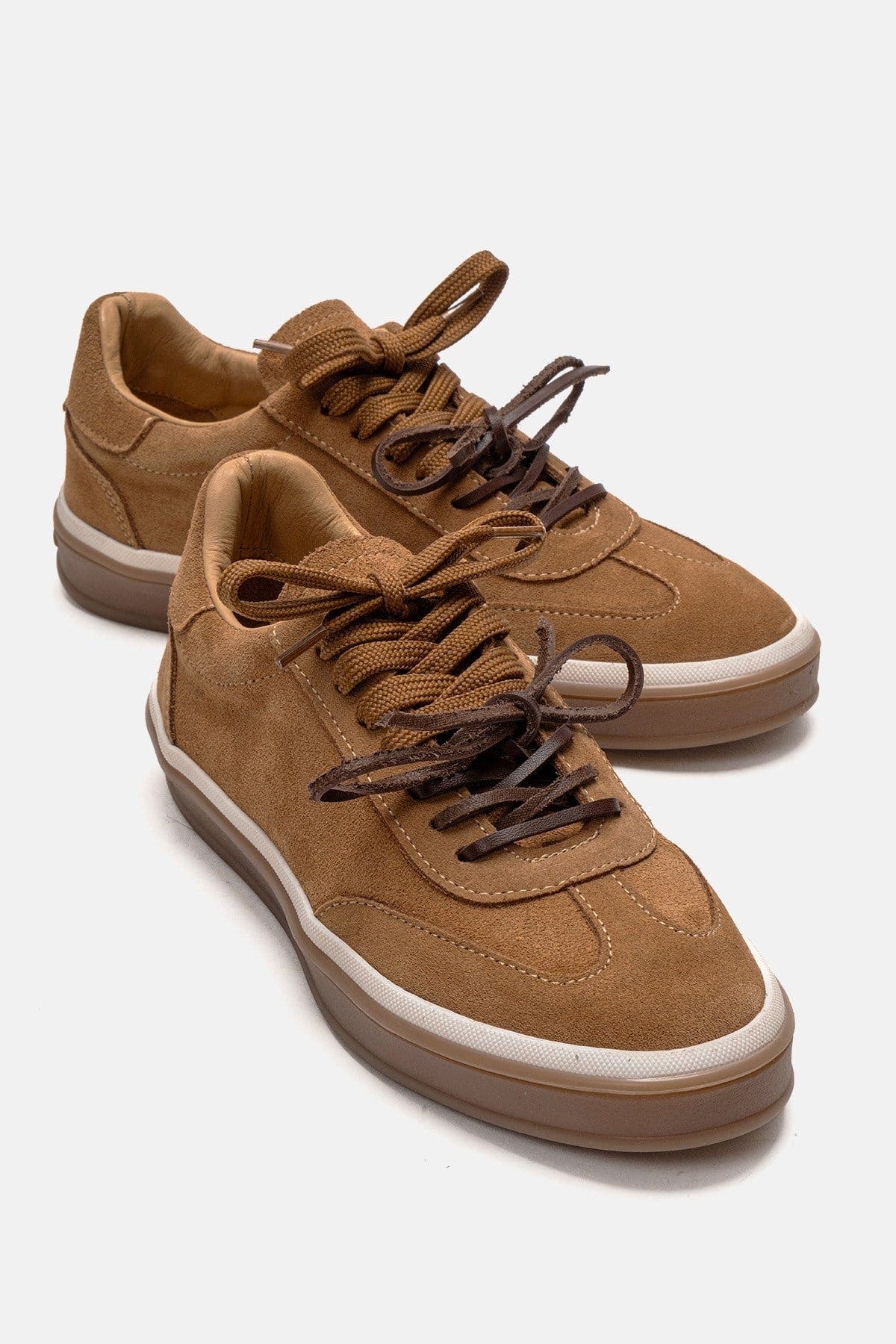 Melle Leather Sneaker, Main, color, Cognac Suede
