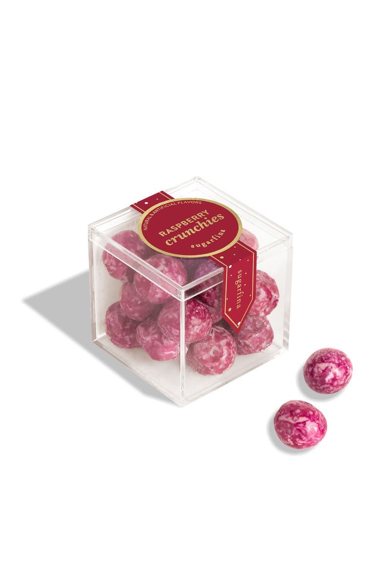 sugarfina Raspberry Crunchies Set of 4 Candy Cubes, Alternate, color, 