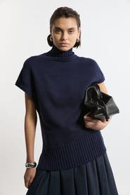 Karen Millen High Neck Knitted Tunic Top