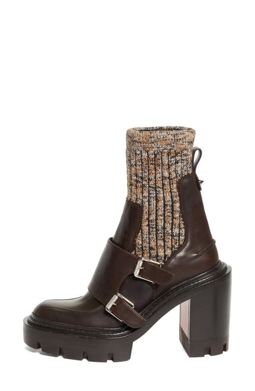 Christian Louboutin Cortinetta Chelsea Boot In Brown