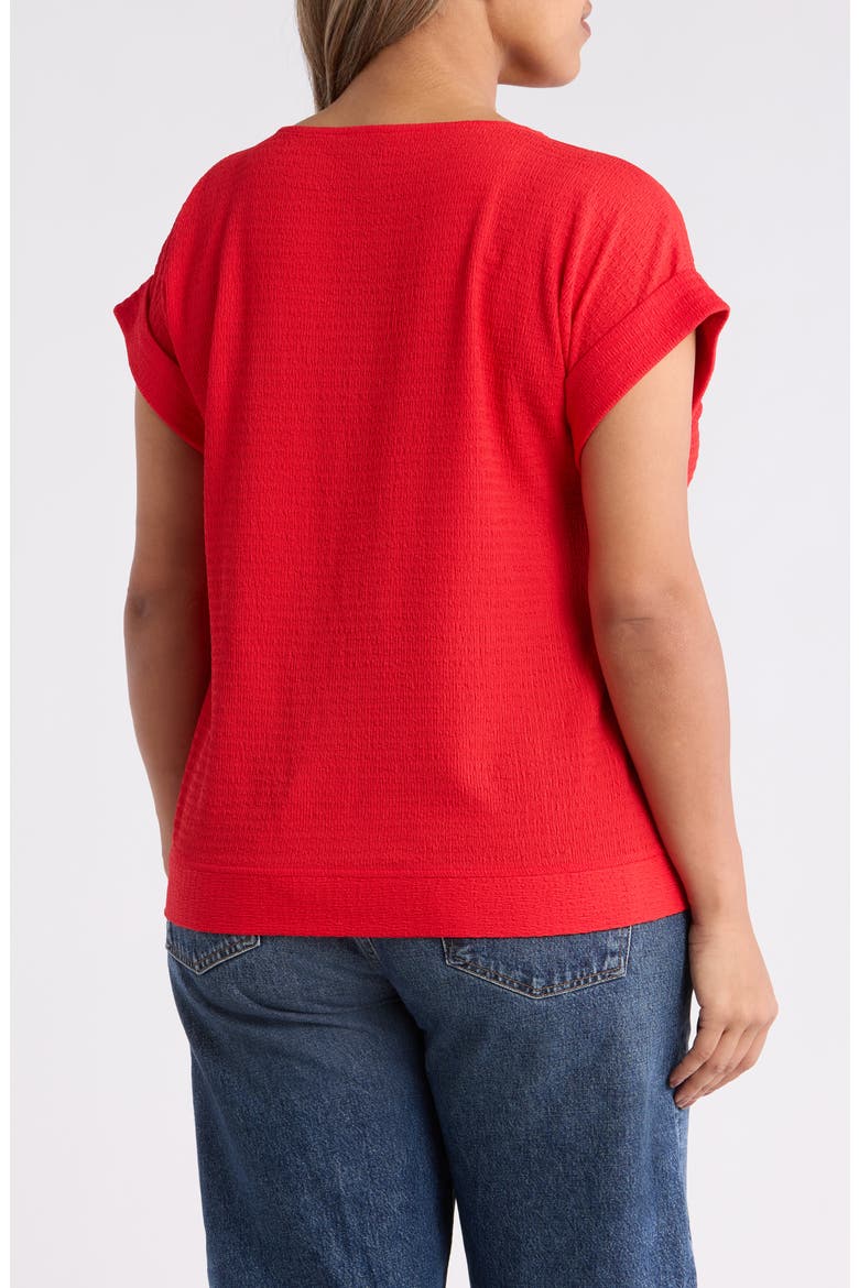 Texture Dolman Top, Alternate, color, ROUGE